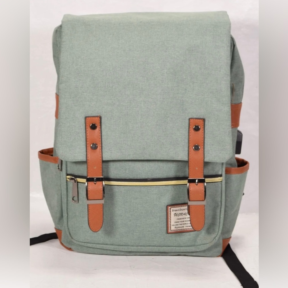 UGRACE Canvas Travel Backpack Rucksack Laptop Book Bag School New